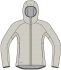 R4 Merino Waffle Hoody Jacket  pearl