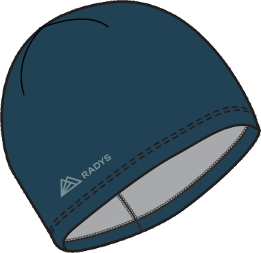 RA Merino Fleece Cap indigo