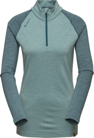 R5 Merino Zip Shirt Long trellis