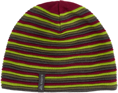 RA Striped Beanie granite