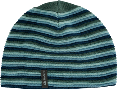 RA Striped Beanie indigo