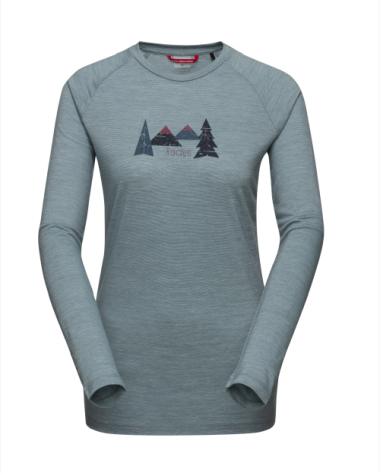 R5 light Merino Shirt long delphin