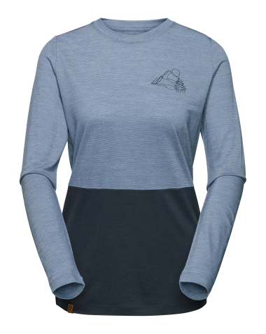 R5 Free Mountain Merino Shirt shadow blue