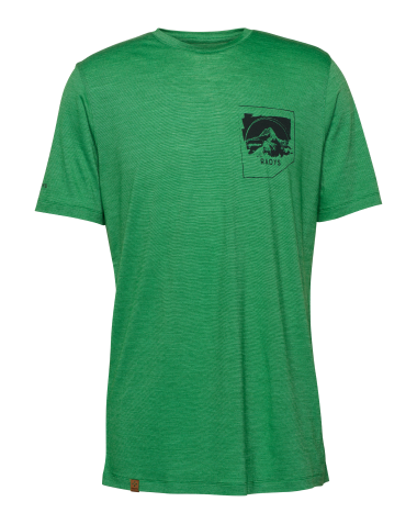 R5 Light Merino Sunset T bright green