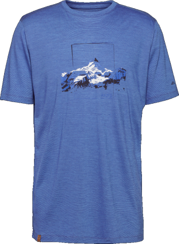 R5 Light Merino Peak format T cobalt blue