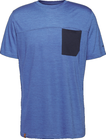 R5 Light Merino Pocket T cobalt blue