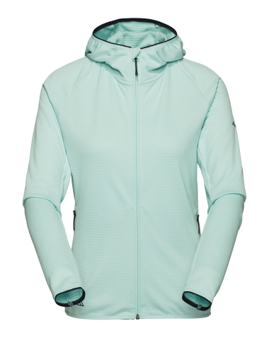 R4 Merino Waffle Hoody Jacket  jade