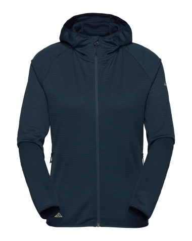 R4 Merino Waffle Hoody Jacket  navy