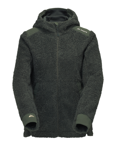 R4 Teddy Fleece Hoody Jacket thyme leaves