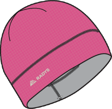 RA Merino Waffle Cap  bright pinkt