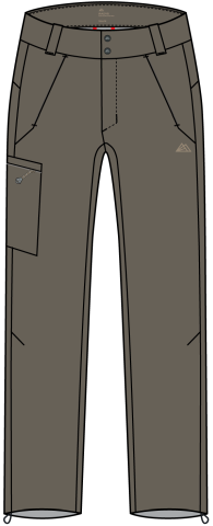 R2 Winter Hiking Softshell Pan ash