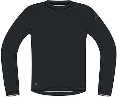 R5 Merino Shirt Long M black