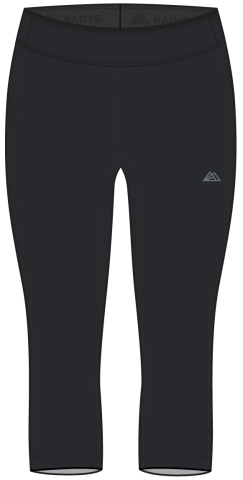 R5 Merino 3/4 Pants W black