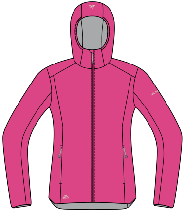 R3 Free Mountain IN Jacket W bright pinkt