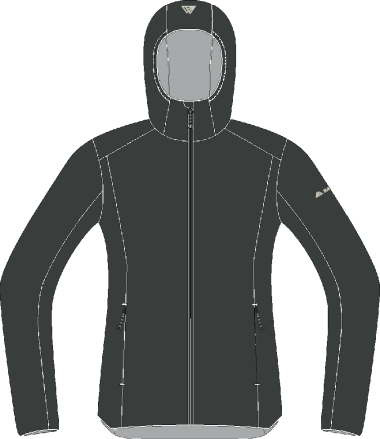 R3 Free Mountain IN Jacket W thyme leaves