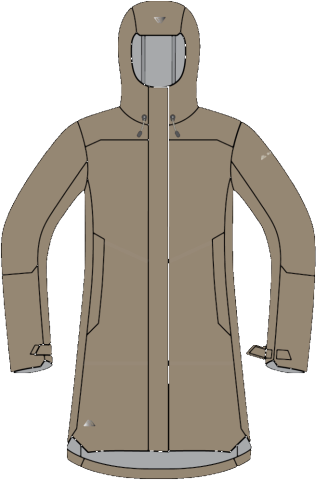 R1 Light Tech Coat W cedar