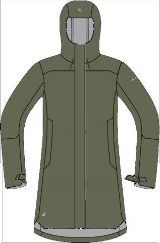R1 Light Tech Coat W sage