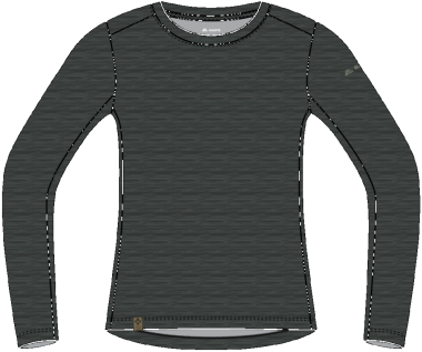 R5 Light Merino Shirt Long  W thyme leaves
