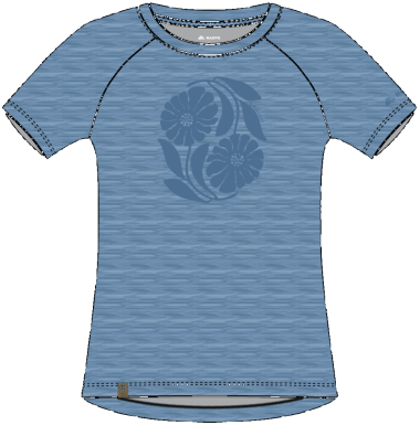 R5 Light Merino Bloom T W shadow blue