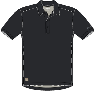 R5 Merino Polo M black
