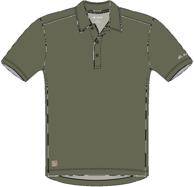 R5 Merino Polo M sage