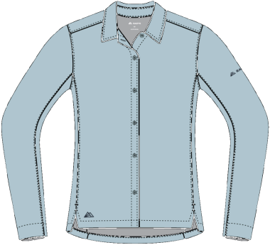 R5 Travel Shirt Long W cloud dust