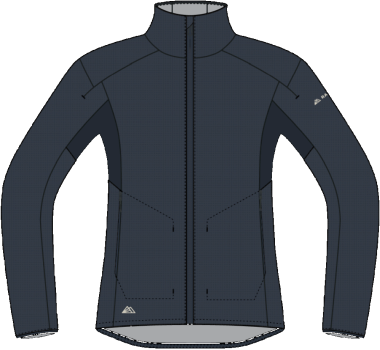 R4 Merino Waffle Jacket W navy