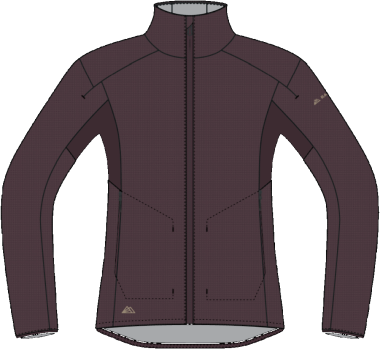 R4 Merino Waffle Jacket W nightwine