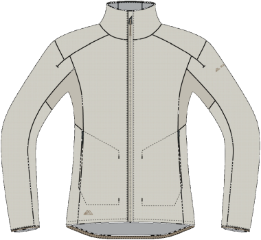 R4 Merino Waffle Jacket W pearl
