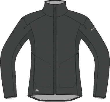 R4 Merino Waffle Jacket W thyme leaves