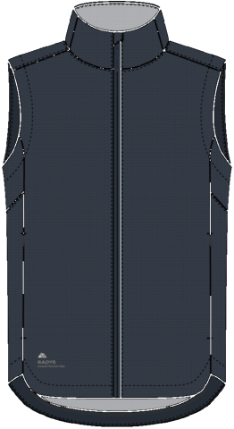 R4 Woven Fleece Vest W navy