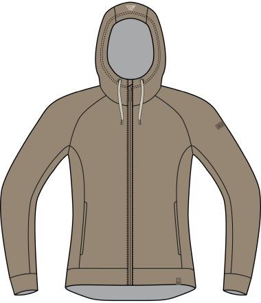 R4 Merino Rigi Hoody Jacket W cedar