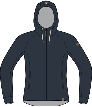 R4 Merino Rigi Hoody Jacket W navy