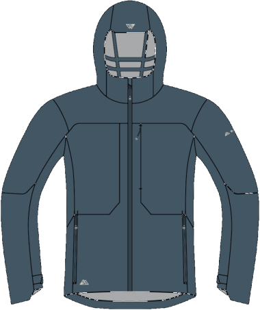 R1 Hiking Tech Jacket M lake sight